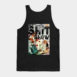 Welcome to the Shit Show Vintage Political Cartoon Tank Top